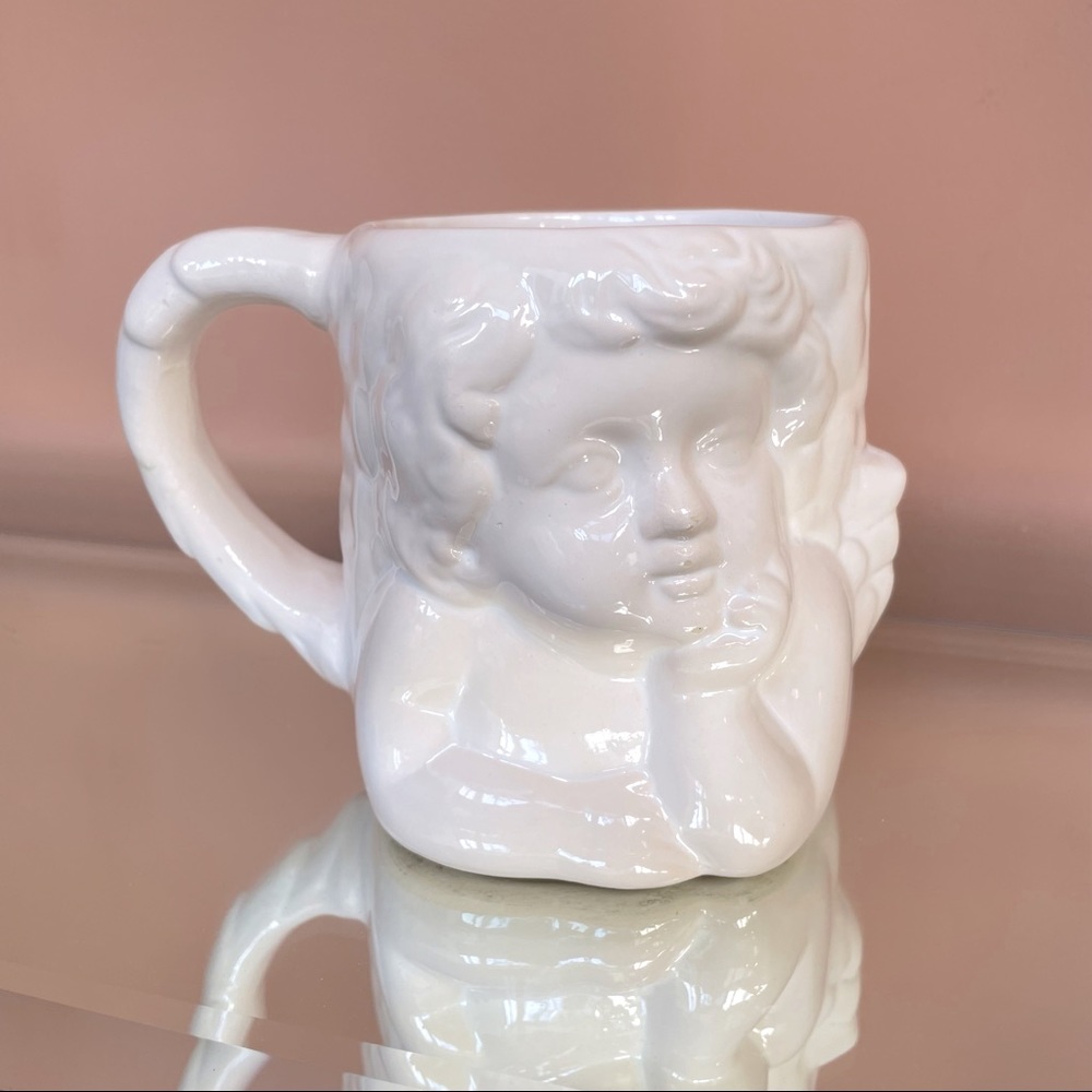 Vintage Angel Babies ceramic mug